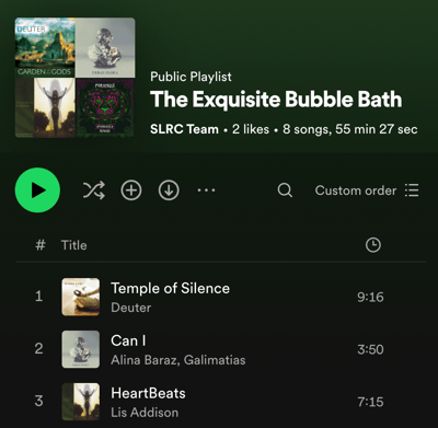 Exquisite Bubble Bath Playlist